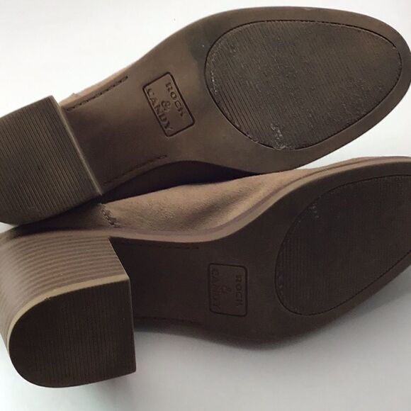 Rock & Candy Clogs Francie Mules by Zigi Tan Faux Suede Size 10 - Picture 5 of 8